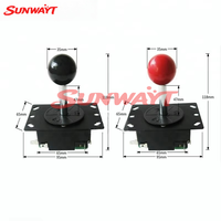 Accessoires pour centre de jeux d'arcade : Joystick métallique 5 broches 8 directions 12V pour jeux vidéo à monnayeur (version anglaise)