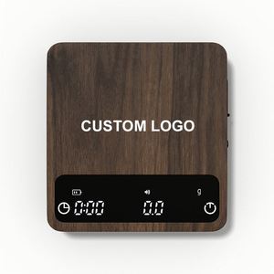 Balance à café numérique électronique rechargeable de haute qualité, mini, portable, en bois, avec minuterie automatique, affichage LED, capacité maximale de 2 kg, pour expresso - Product Image 3