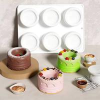 Moule à gâteau en silicone rond à 9 cavités, antiadhésif, sans BPA, LFGB, pour les pâtisseries, fabriqué par MUYULINS