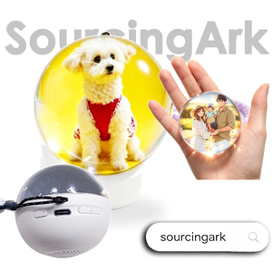 Badge en forme de boule de cristal ABS, modèle exclusif, pour cadeau de Noël X3, disponible sur Sourcingark Wholesale, expédition consolidée - Product Image 1