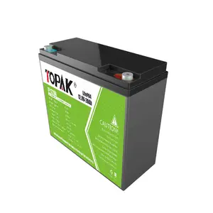 TOPAK 12.8v 15ah batterie agli ioni di litio deep cycle lifepo4 batteria 12v pesca pacchi batteria