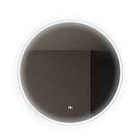 Miroir de courtoisie à LED au design moderne de l'usine professionnelle avec contrôle tactile réglable Fonction illuminée de style salle de bain amélioré