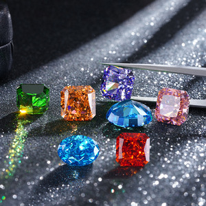 Mới Đến Ascher Cắt Màu Sắc 6X6Mm Mossanite Kim Cương Lỏng <span class=keywords><strong>Ruby</strong></span> Đá Quý Cho Quyến Rũ Đồ Trang Sức - Product Image 5