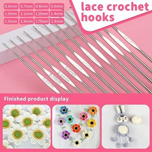 127 mảnh Crochet Công cụ hoàn chỉnh bao gồm sợi bóng Kim Phụ Kiện Kit Crochet Kit với Crochet móc sợi thiết lập - Product Image 5