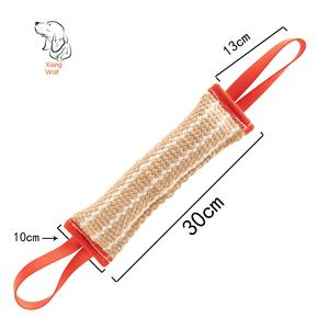 Set Pelatihan Gigitan Anjing dari Jute Profesional, Tahan Lama, dan Kuat, Mainan Tarik Bantal Gigitan dengan 2 Pegangan Lembut dan Kuat untuk Pelatihan Anjing Besar - Product Image 6