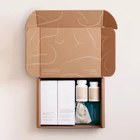 Boîte d'expédition en carton ondulé personnalisée avec insert pour emballage de coffrets cadeaux, kits d'échantillons et produits promotionnels