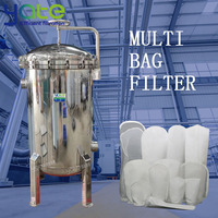 Filtre à eau 8 sacs en acier inoxydable 304/316, système de filtration de qualité alimentaire pour la filtration des boissons et de l'eau