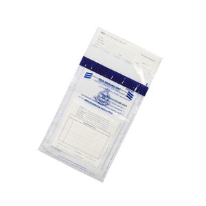 Sacs de joint en plastique inviolables de sac de sécurité de Transport sacs de dépôt en espèces de sécurité évidents - Product Image 4