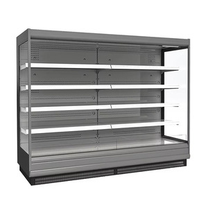 Réfrigérateur vertical commercial pour supermarché, à refroidissement par air, avec dégivrage automatique et étagères réglables - Product Image 1