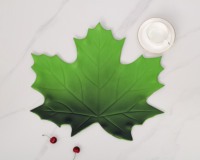 Ensemble de sets de table en EVA en forme de palmier vert artificiel, écologiques, résistants à la chaleur, pour décorations de fête