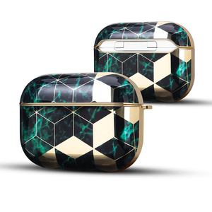 Funda brillante para <span class=keywords><strong>AirPods</strong></span> <span class=keywords><strong>Pro</strong></span>, carcasa personalizada para <span class=keywords><strong>AirPods</strong></span>, diseño de mármol dorado galvanizado, <span class=keywords><strong>2021</strong></span> - Product Image 6