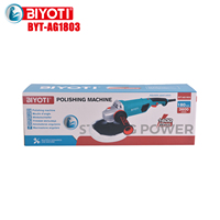 Polisseuse électrique puissante BYT-1803 1400W, polisseuse rotative manuelle de 7 pouces, 3600 tr/min pour la peinture automobile, le métal, la pierre