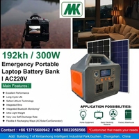Mini générateur 300/500W, station d'alimentation portable légère pour les situations d'urgence, utilisation en extérieur, compatible avec les voitures, solution de secours tout-en-un