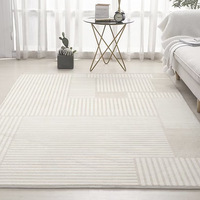 Handgefertigte & Maschinengefertigte Geometrische Muster Polypropylen Waschbare Kleine Bodenläufer für Wohnzimmer Moderner Teppich