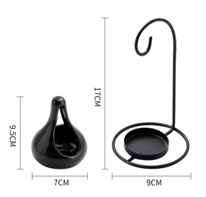 <span class=keywords><strong>Pot</strong></span> suspendu <span class=keywords><strong>en</strong></span> céramique brûleur à huile essentielle photophore bougeoir - Product Image 5