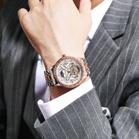 Montre mécanique automatique authentique pour homme, étanche, lumineuse, avec tourbillon Express Live Explosions