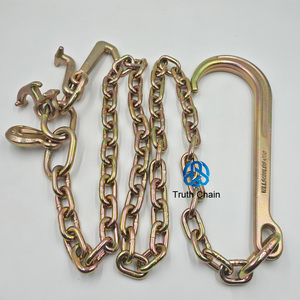 Cadenas de Remolque Galvanizadas Amarillas G70 de 5/16" y 3/8" con Ganchos <span class=keywords><strong>R</strong></span>/T/J/Eye - Product Image 2