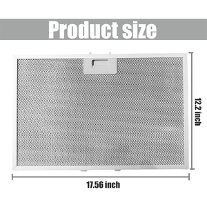 Filtre à graisse pour hotte aspirante WB02X11012, maille métallique perforée 2025, facile à démonter, filtre solide pour GE JV566H1SS JV566H2SS - Product Image 2