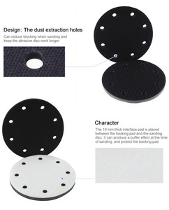 EVERTOOL Disco Abrasivo a Lamelle con Velcro per Lucidatura Auto, Pad Morbido Autoadesivo Protettivo per Levigatrice - Product Image 5