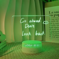 2024 nouveaux produits uniques client faveurs bricolage créatif Led acrylique tableau d'affichage bébé enfants tableau d'écriture bloc-notes