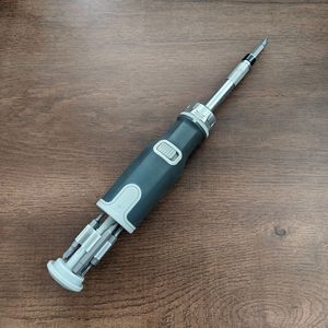 Ratcheting <b>Screwdriver</b> Set 12 In 1 Industrial Grade Cross Phillips Bit Anti Slip Handle Matte Finish For Home Use - Product Image 3