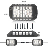 Kit de Luces LED RGB 3D de 36 LED para Chasis y Ruedas, con Control por Aplicación, para Camiones Todoterreno, Jeeps, SUV y UTV