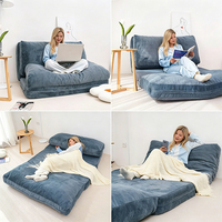 Matelas pliant extra large SUREWALHOME pour bureau et maison, matelas pliable en mousse déchiquetée, matelas de sol pour s'asseoir et dormir
