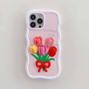 Coque de téléphone portable en silicone souple avec une belle fleur de tulipe et un adorable chien pour Tecno Pop 7 Pro Note 30 <span class=keywords><strong>Camon</strong></span> 19 20 - Product Image 1