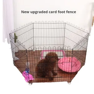 Clôture en fil métallique solide pour animaux de compagnie, cage pliable anti-évasion pour chiens d'intérieur, barrière de protection extérieure, parc pour petits chiens - Product Image 1