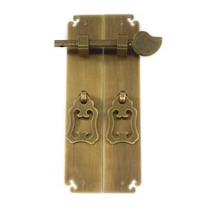 Manija de latón para puerta de gabinete Essence Pavilion, 12cm, 15cm, 18cm, nuevo estilo chino, herrajes de montaje en puerta no desmontables - Product Image 5