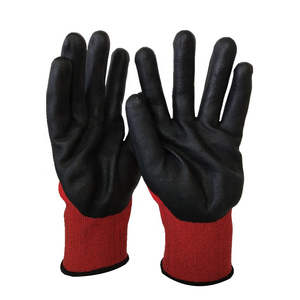 Anti slip nylon palm impregnation garden safe operation Butyronitrile black Red off <span class=keywords><strong>foam</strong></span> - Product Image 6