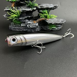 เหยื่อปลอมแบบป๊อปเปอร์ขนาด 13 ซม. น้ำหนัก 60 กรัม เหยื่อแข็งทำจากพลาสติก สำหรับตกปลาทะเล เหยื่อตกปลาแบบทรอลลิ่ง เหยื่อปลอมแบบผิวน้ำ - Product Image 3