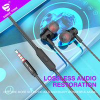 Harga Pabrik Earphone In-ear Berkabel 3.5mm HiFi IPX4 Tahan Air dengan Speaker & Mic untuk IPhone/Android