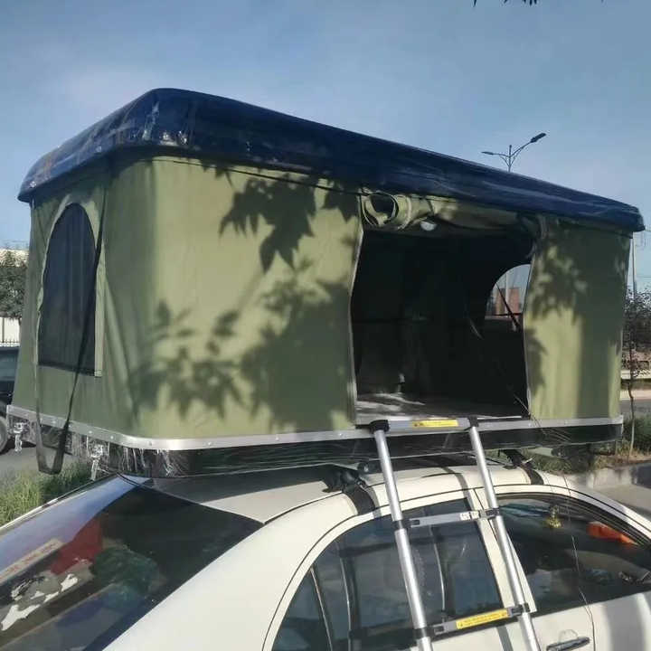 Multifunction Fiberglass Canvas Camping Hard Shell SUV Car Top Roof ...