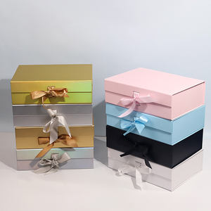 Cajas personalizadas con logotipo de lujo de boda magnético plegable de cartón cajas de papel caja de regalo embalaje - Product Image 4