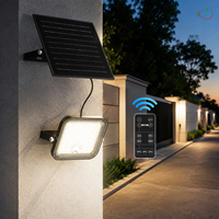 Faro LED Solare 10W ad Alta Efficienza 150lm/w con Doppia CCT, Sensore PIR, Temperatura di Lavoro -20°C ℃   fino a 50 ℃