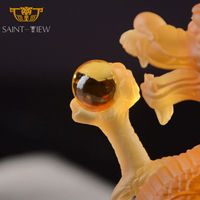 Traditionnel Feng Shui Fengshui Dragon Statue cristal décoration de la maison personnalisé chinois à la main Dragon Sculpture
