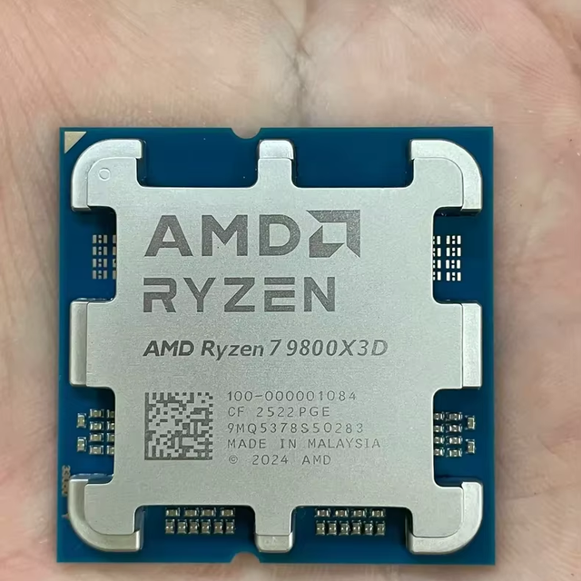 Ryzen 7 9800X3D R7 9800X3D Tray CPU 8-Core 16-Thread 4.7GHz up to 5.2GHz 120W AM5 Zen5 3D V-Cache Gaming Desktop Processor