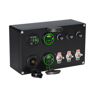 थोक pd + qc3.0 फास्ट चार्जिंग वाहन बिजली वितरण नियंत्रण बॉक्स 3 गिरोह टॉगल स्विच 10 ए फ्यूज संयोजन पैनल - Product Image 4