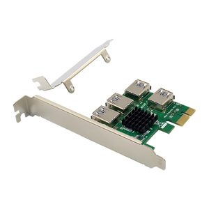 PCIe X1 ASM1184e 4-Port USB 3.0 5Gbps Interne Erweiterungskarte - Product Image 2