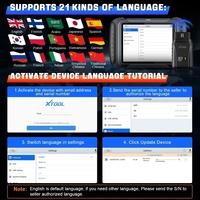 12V DC Car Service Diagnostic Equipment Analizador de lector de código en inglés con 3 años de garantía