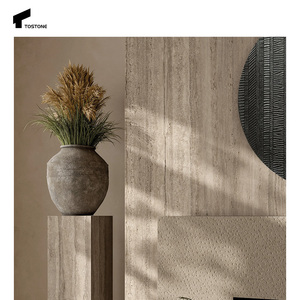 Tostone 2025 Premium Natural travertino piedra <span class=keywords><strong>chimenea</strong></span> envolvente resistente al calor para sala de estar y comedor decoración interior del hogar - Product Image 5