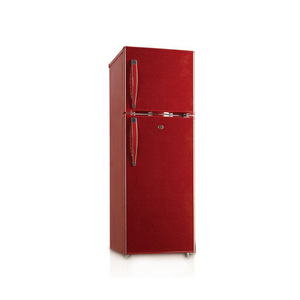 202L VCM Flower Double Door <b>Fridge</b> Price Outside Evaporator Electronic Lock Refrigerator for Home Wholesale Refrigerator - Product Image 3