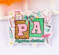 Pendentif de bijoux mignon en forme de personnage de dessin animé, patch acrylique à dos plat, accessoires DIY, personnalisation de bijoux disponible