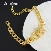 Ensemble de bijoux Ayong, bijoux animaliers, collier léopard, panthère, bijoux italiens, plaqué or 18 carats
