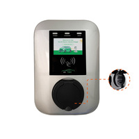 32A 7KW 11kw 22kw Wandmontierte EV-Ladestation Typ 2 Anschluss 4,3-Zoll-Touchscreen EV-Ladegerät mit Dynamischer Lastverteilung IP65