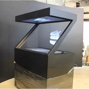 180 derece Hover 3d holografik projektör piramit vitrin yüksek çözünürlüklü <span class=keywords><strong>Lcd</strong></span> Panel yansıtıcı 3d Hologram görüntüleme ekranı - Product Image 2