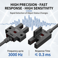 Sensor Optik Mikro-Slot WTX Saklar Batas Fotoelektrik Empat-Kawat NPN Normal Terbuka/Normal Tertutup Model WTX-SX67-WR