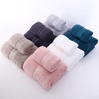 Serviette de bain de luxe OEM/ODM 100% coton, haute absorption, pour hôtels et complexes hôteliers