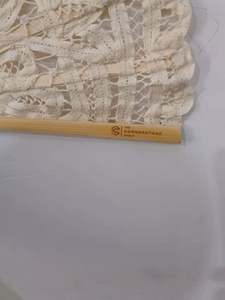 Abanico de mano chino de bambú plegable con bordado blanco y encaje, estilo retro, para danza, fiestas, bodas, regalo artesanal para novia y decoración del hogar - Product Image 5